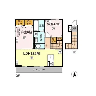 D-room monica【2階】の間取り