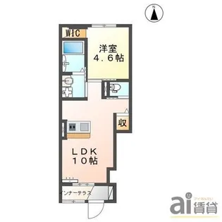 埼玉県所沢市大字久米【アパート】の間取り