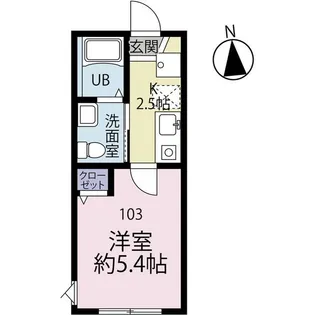 神奈川県横須賀市追浜本町1【アパート】の間取り