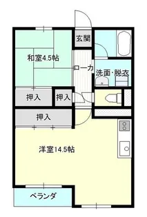 小岩井中津川マンション【14階】の間取り
