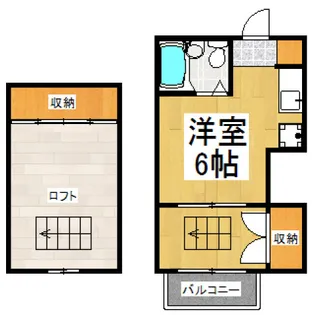 アルペジオ多摩【2階】の間取り