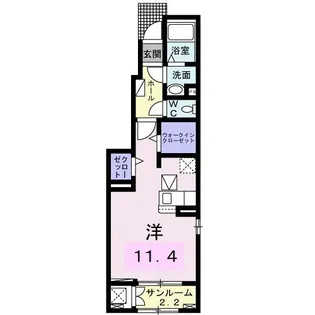 ハーベスト【1階】の間取り
