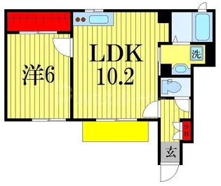 千葉県船橋市前原東3【アパート】の間取り