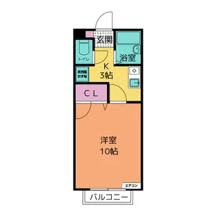 コーポみやび【2階】の間取り