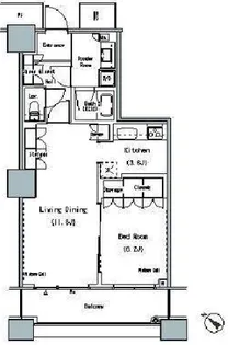 東京都中央区勝どき6【マンション】の間取り