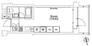 カスタリア市ヶ谷【2階】の間取り