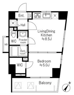 東京都渋谷区渋谷2【マンション】の間取り