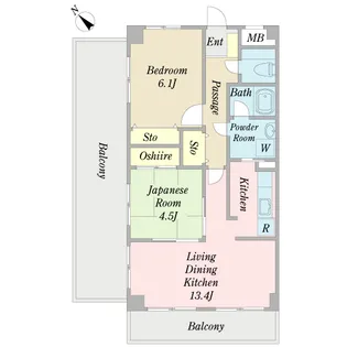 EternalJewel【3階】の間取り