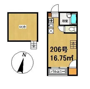 アイブルー天神南【2階】の間取り