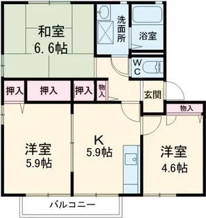 ラ メゾン プルミエB【1階】の間取り