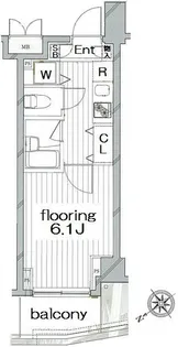 グランヴァンタクティス横濱【5階】の間取り