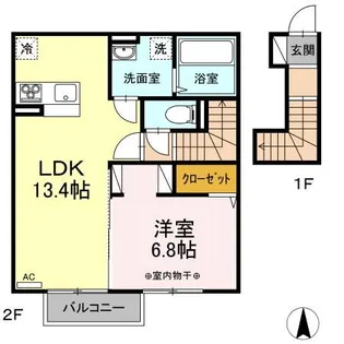 Reh Insel IWAKI【2階】の間取り