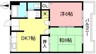ケーアイマンション【2階】の間取り