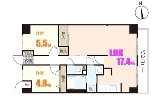 スカール藤田【6階】の間取り