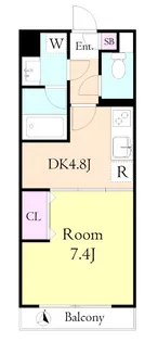 グランツ久米川【2階】の間取り