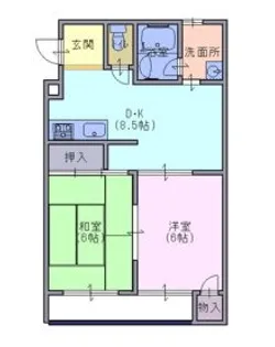 マンション胡摩沢☆2月入居の方まで!!【2階】の間取り