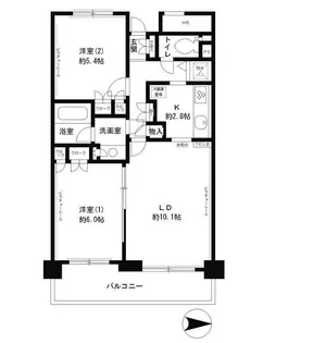 ラフィーネ阿佐谷【2階】の間取り
