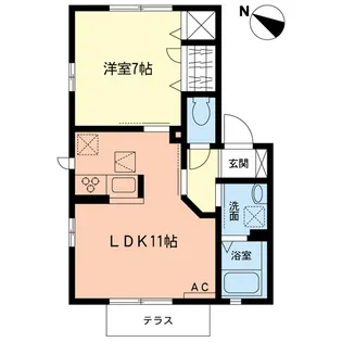 アーバンコート【1階】の間取り
