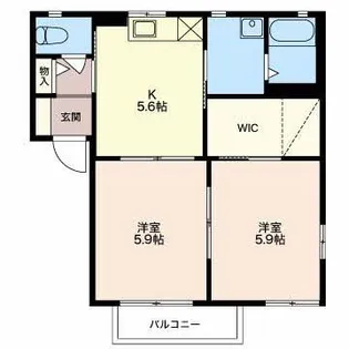 ディアス リング C【2階】の間取り