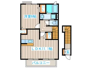 フェイバリットハイム【2階】の間取り