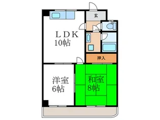 第3京洛【2階】の間取り