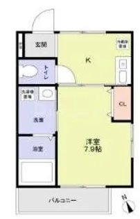 クロレ新検見川【1階】の間取り