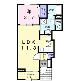 モラルズ【1階】の間取り