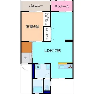 シャン・ド・マルス【1階】の間取り