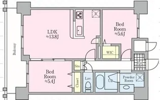 AVORIO itabashi【13階】の間取り