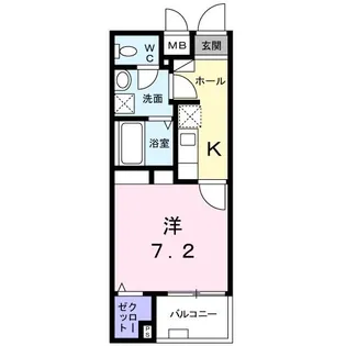 クロワール 長田【1階】の間取り