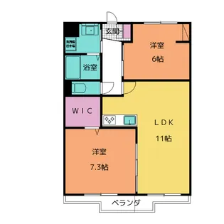 グランドール吉池【3階】の間取り