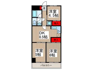 Forest Mansion武蔵浦和【4階】の間取り