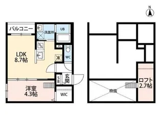 Crestre 春日【2階】の間取り