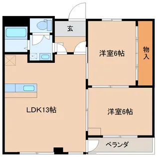 コーポ大泉【3階】の間取り