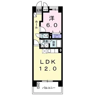 クレール コート【5階】の間取り