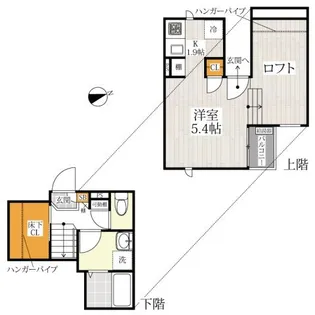 CB近見レーベン【2階】の間取り