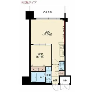 グランカーサ新大阪SOUTH【3階】の間取り