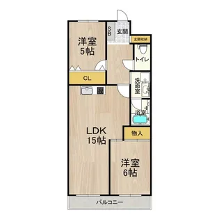 シャトー・レイクルイーズ【5階】の間取り