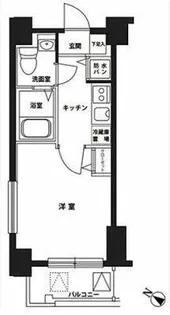 クレアシオン門前仲町【6階】の間取り