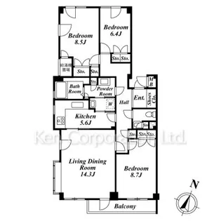 アビタシオン彩【3階】の間取り
