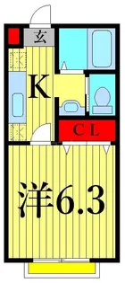 ナック・ケイ【1階】の間取り