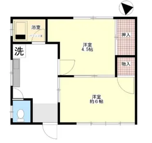 コーポナカツエ【1階】の間取り