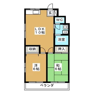 フローラ篠崎【4階】の間取り