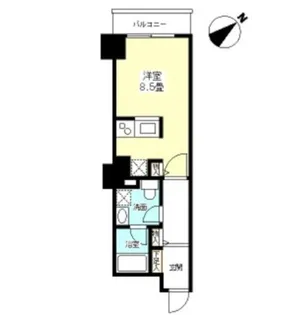 TKフラッツ渋谷【9階】の間取り