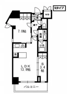 レジディア杉並方南町【8階】の間取り
