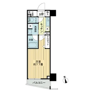 フレシア中目黒【3階】の間取り