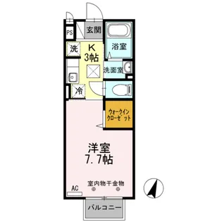 ヴェルデII【1階】の間取り