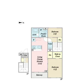 ルミウス【2階】の間取り