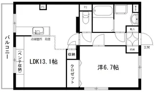 マイネ早出【1階】の間取り