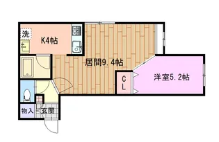 メゾンドヴォーグ【1階】の間取り